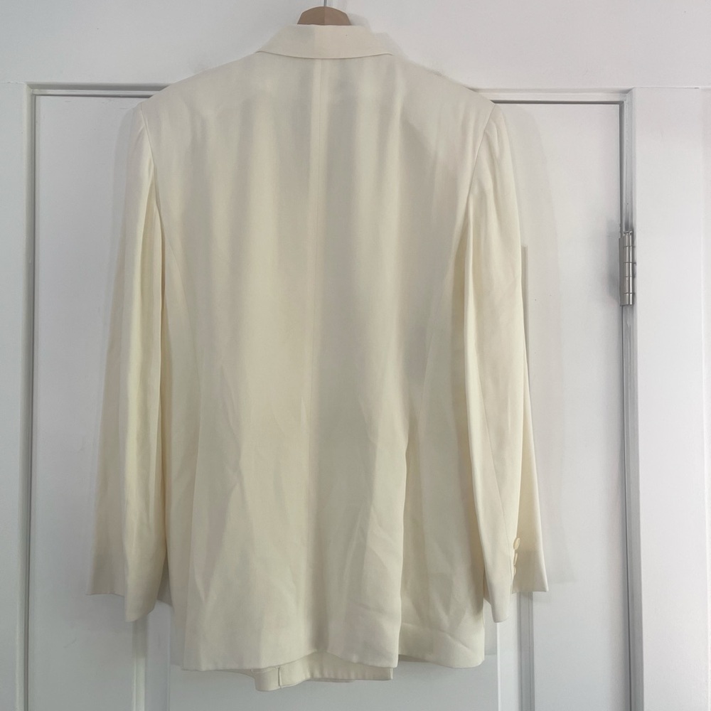 Gorgeous Vintage Ralph Lauren Cream Double Breasted Blazer - 10 - Picture 5 of 6
